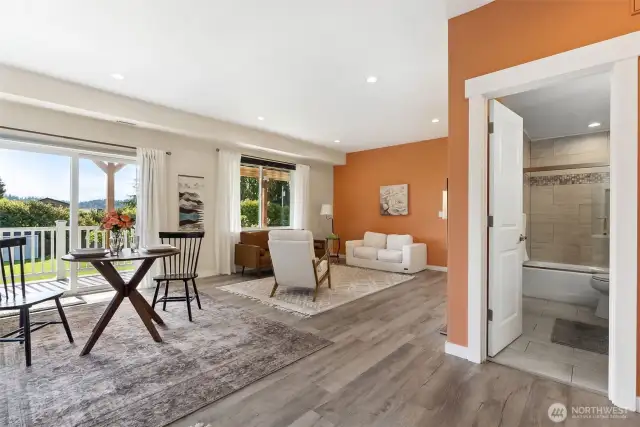 Lower level living space