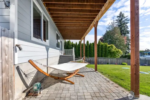 Backyard bottom porch