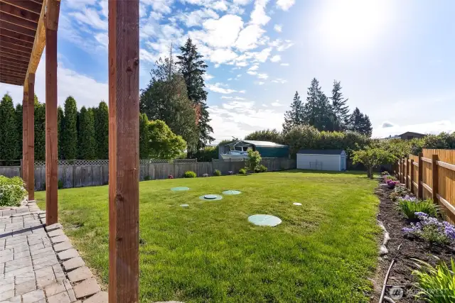 Backyard bottom porch