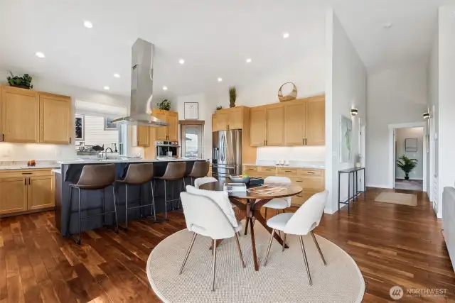 Upstairs Dining and kitchen area
