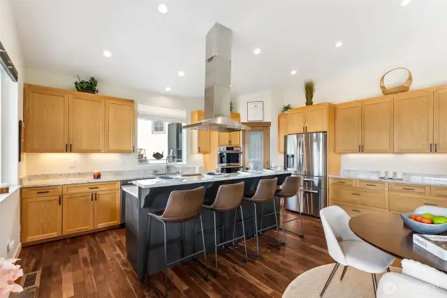 Upstairs Dining and kitchen area