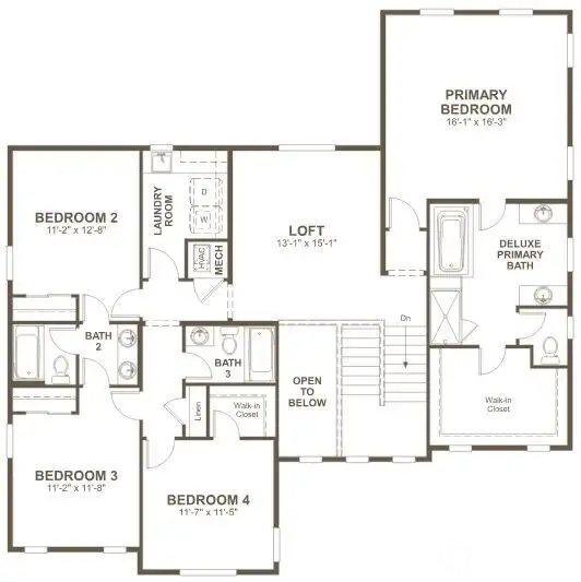 Upper Floor Layout