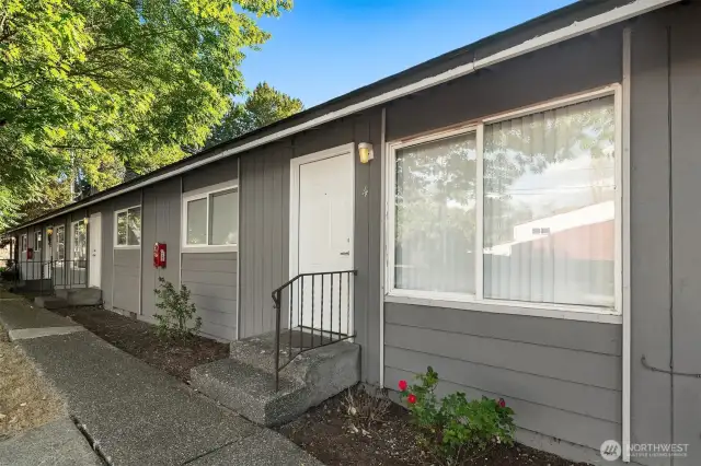 Front of Building 1521 (corner lot)