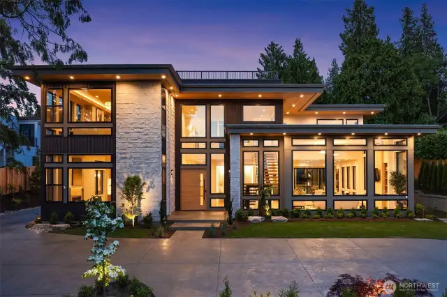 MN Custom Homes delivers a modern masterpiece in the heart of sought after Yarrow Point