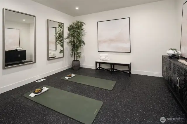 Dedicated Fitness/Study/Flex room adjacent to bonus room