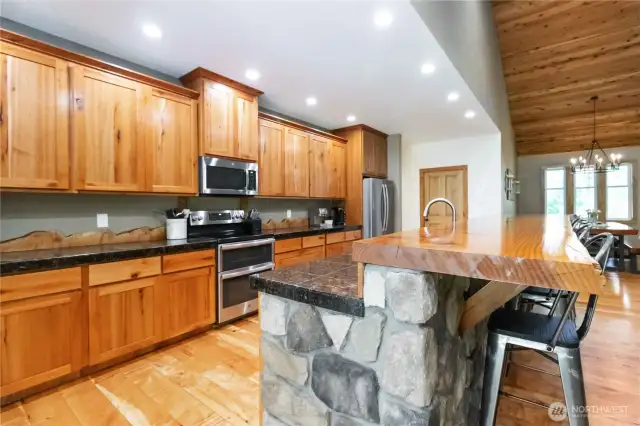 Custom cabinetry throughout