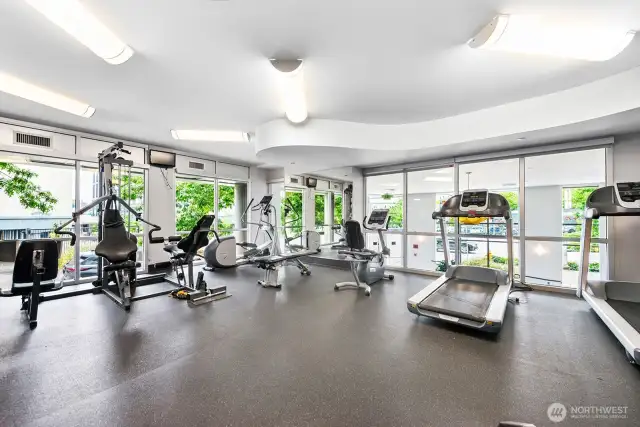 The gym is located on floor 1.