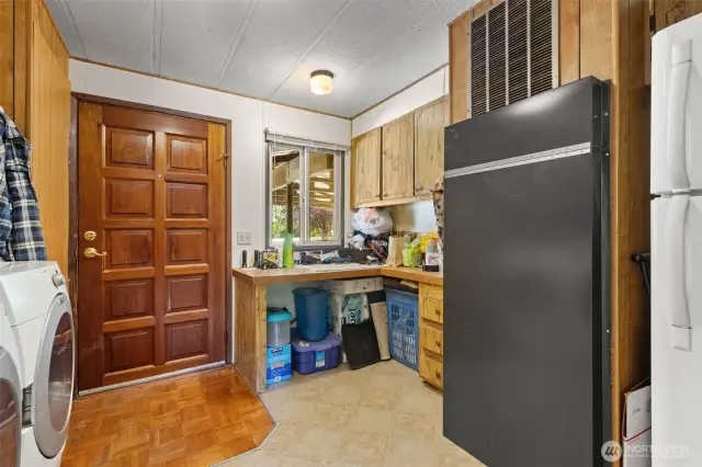 Utility room.  Washer and dryer stay.