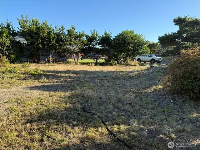 Standing at north boundary facing southwest.