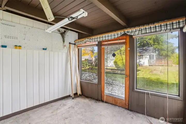 Enclosed porch