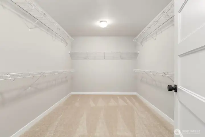 Guest Suite walk-in closet.