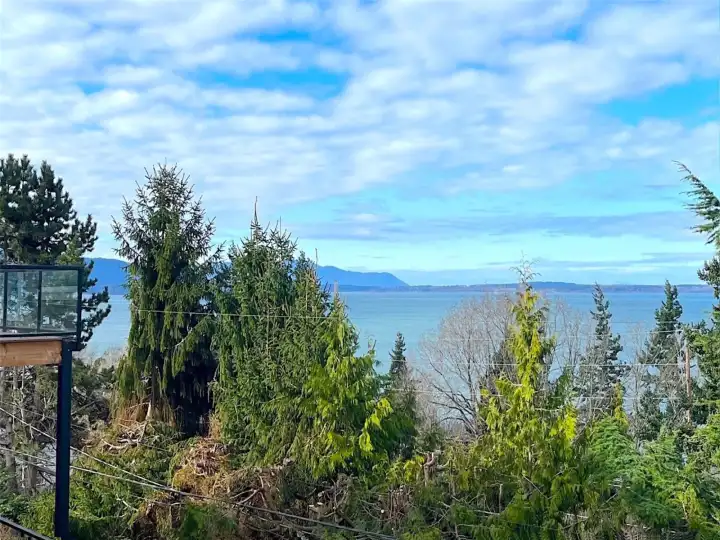 View looking South towards Lummi and Orcas islands