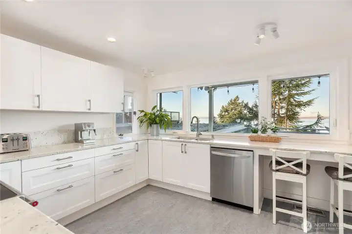 More stunning views from the wall of windows