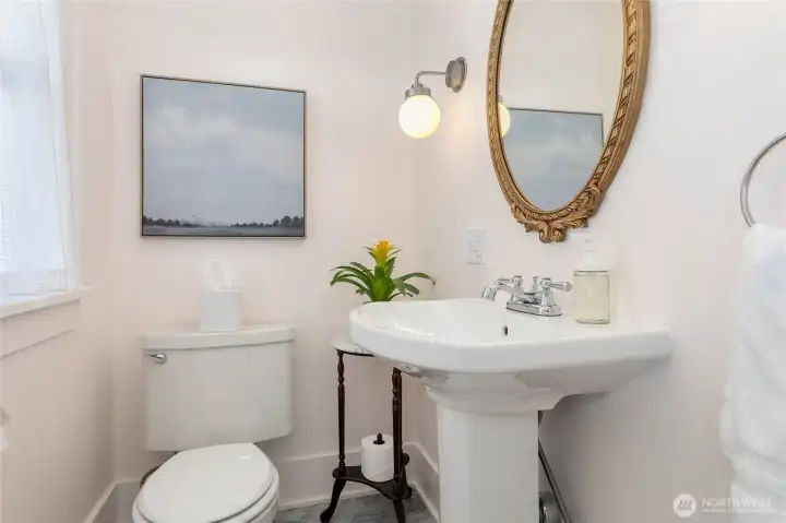 Main floor half bath