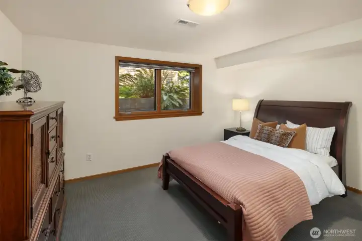 One of 3 downstairs bedrooms.