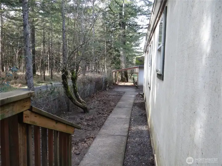 Laundry Room / Mud Room  Back Porch Entry. Path to Garage