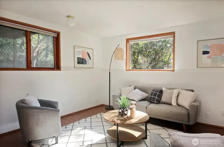 The Lower Level has a spacious area that could be a flexi space or designated to the tv room, office, work out or crafts.