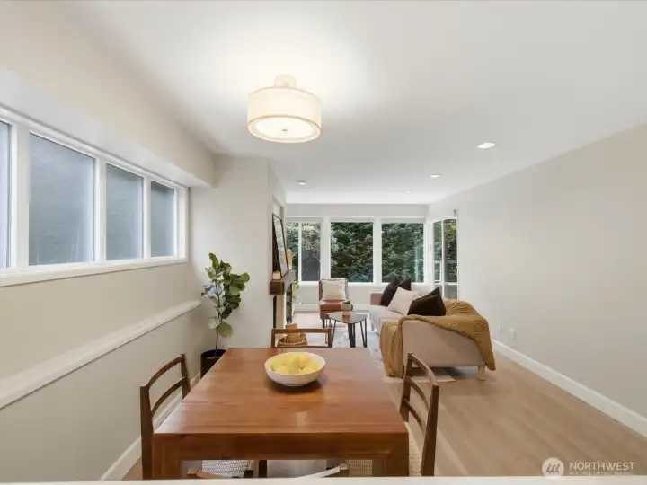 Dining Space and Living Room