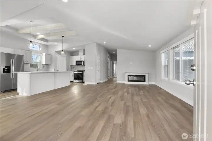 "Same model but different home pictured"