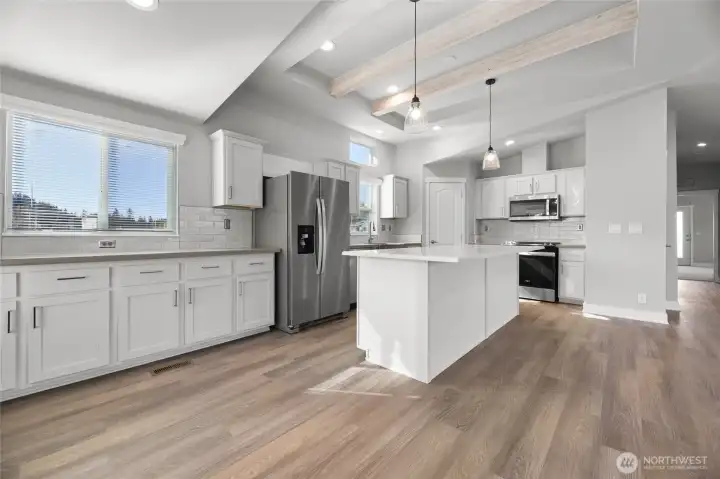 "Same model but different home pictured"