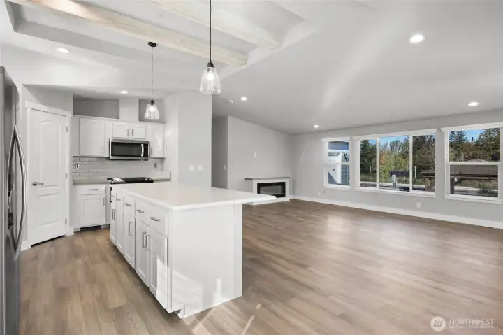 "Same model but different home pictured"