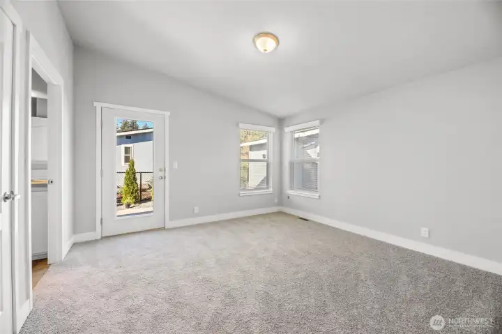 "Same model but different home pictured"