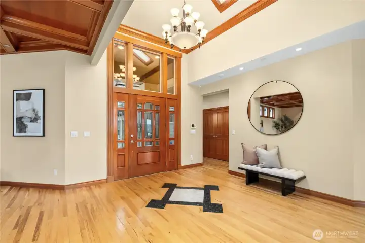 A spacious and welcoming entrance.