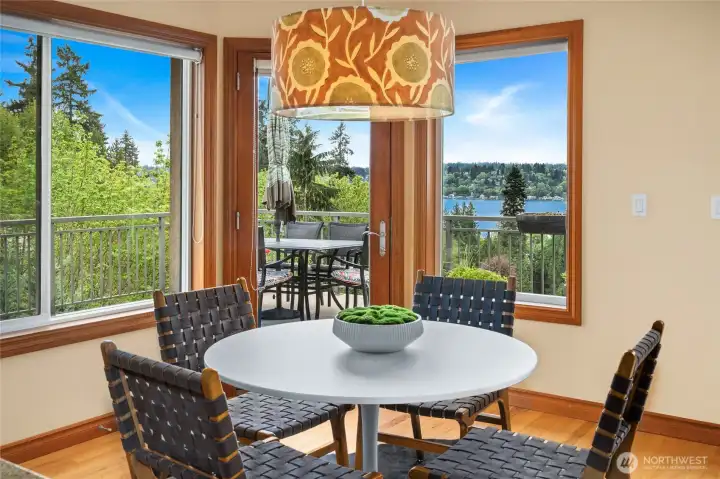 Every window has a peaceful natural view.