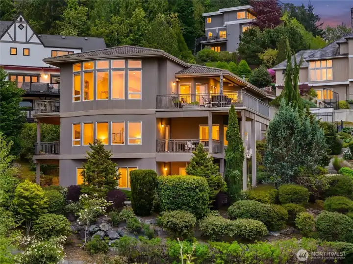 A lush natural setting - the outside lives as large as the inside.