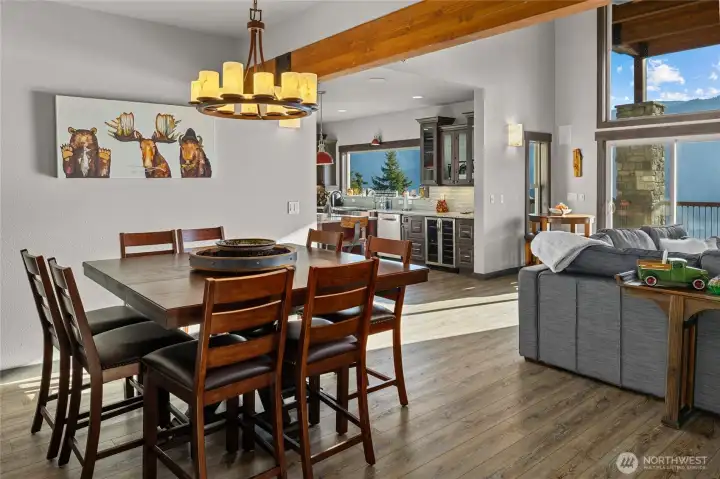 Just after entering this stunning home your are not only greeted by the spectacular views but the quality of craftsmanship in this stunning mountain retreat.