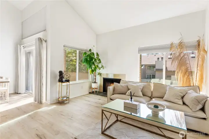 Bright and open spaces filled with lots of natural warm light thru out home. Bright and open spaces filled with lots of natural warm light thru out home.