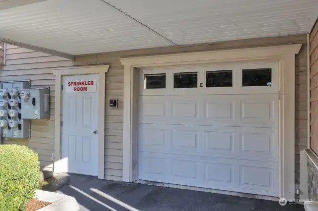 Entrance into private garage