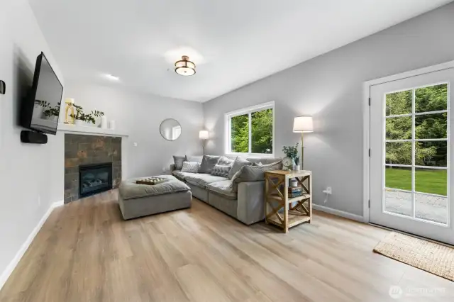 Cozy Family Room with Fireplace