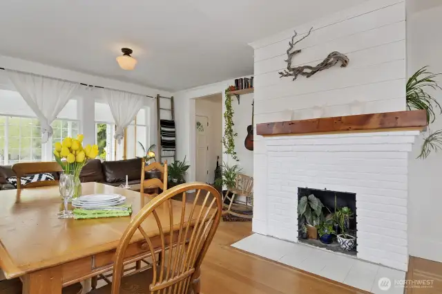 Great west facing light coming in through the front windows, there is also a covered and porch with wrap around windows on the front of the home that is not counted in the square footage.