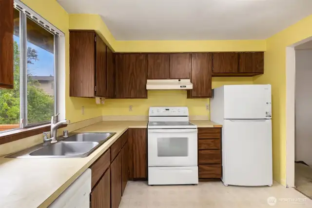 Newer appliances.