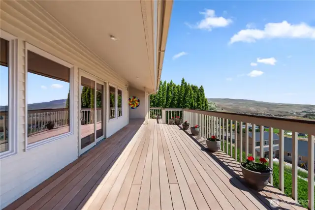 Spacious deck