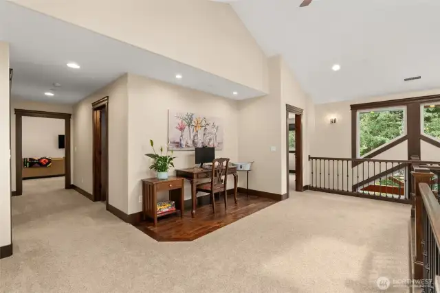 Homework/study space in upper floor