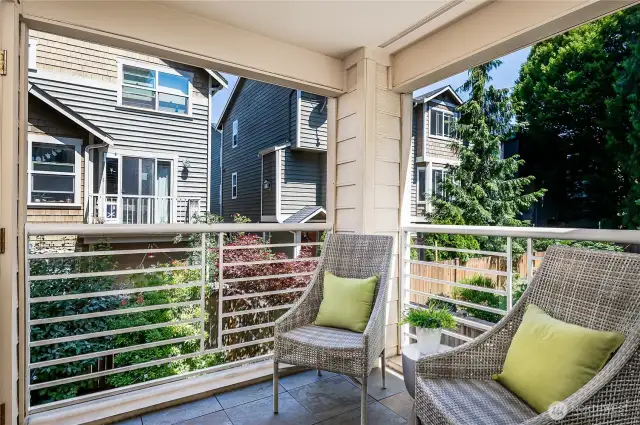 Covered deck off the dining room