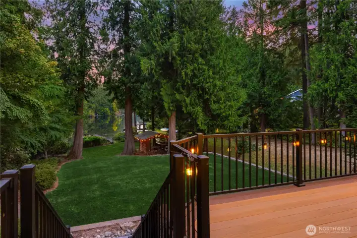 Wake up to this view every morning from the kitchen, dining room, family room and the expansive deck!