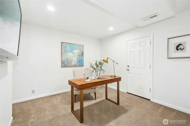 Flex space for home office, den, home gym or yoga studio. Or, extra storage!