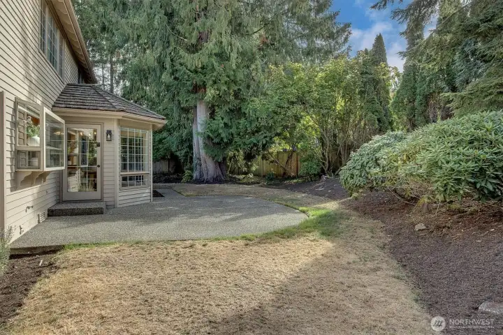 Patio off the kitchen and nook