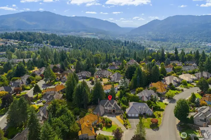 Tucked in a private cul-de-sac, offering privacy and charm