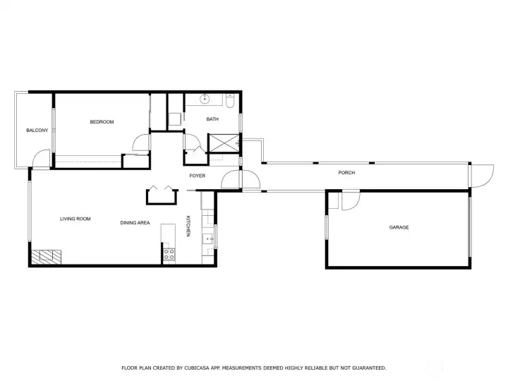 App drawn floor plan