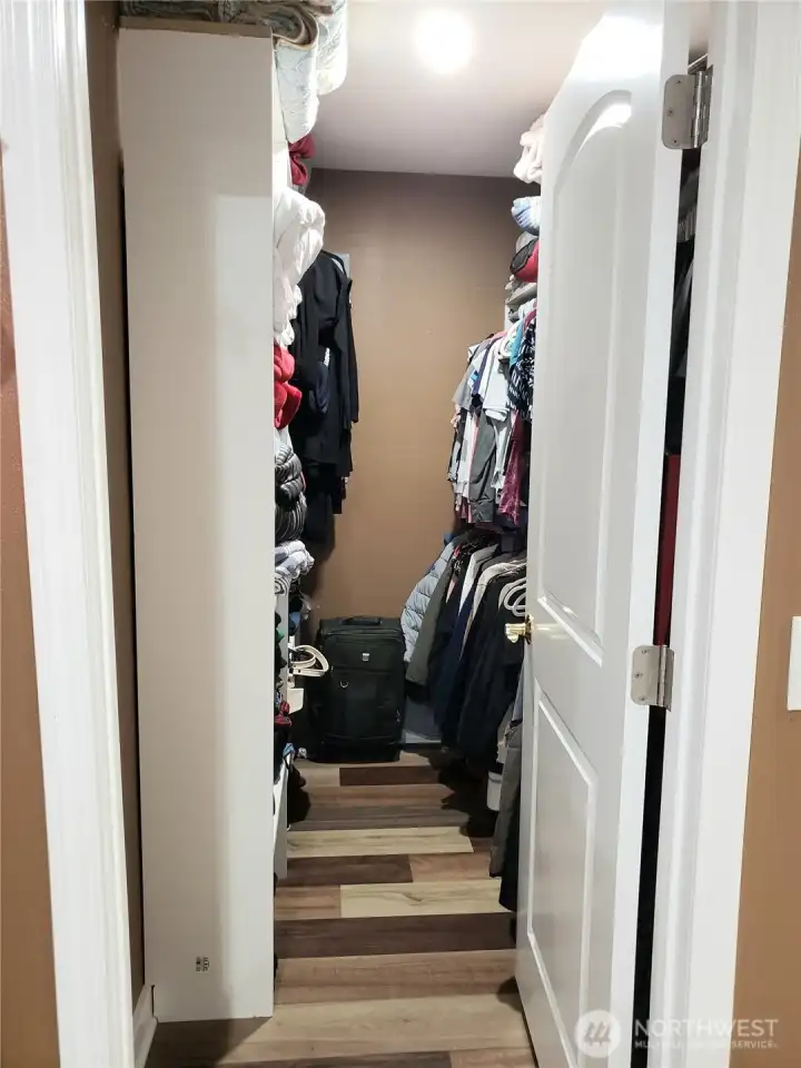 A View of the Spacious Walk In Closet.