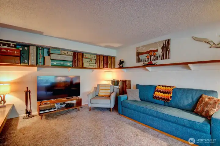 Downstairs family room