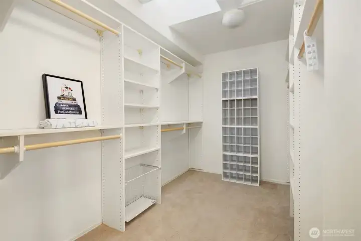 Primary closet.
