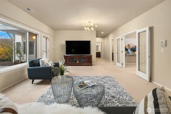 Lower level Rec Room.