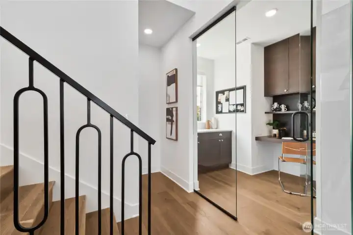 1st level office space. Model Home pictures for illustration only. Colors and features may vary