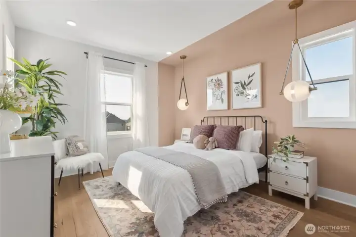 2nd Level Guest Suite.  Model Home pictures for illustration only. Colors and features may vary