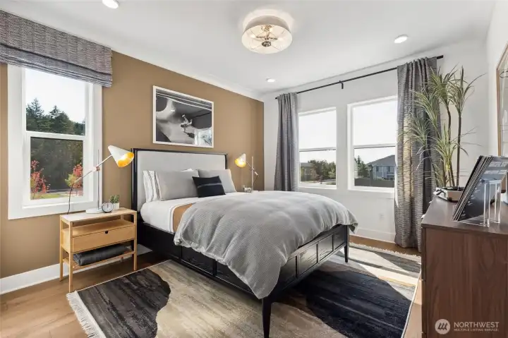 Secondary Bedroom.  Model Home pictures for illustration only. Colors and features may vary